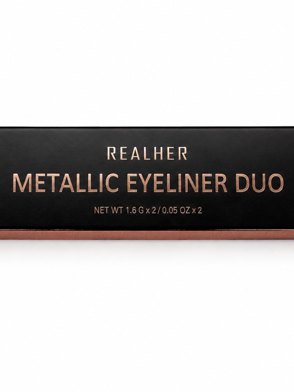 RealHer Metallic Eyeliner Duo — Metallic Bronze and Metallic Teal
